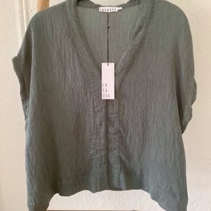 New Lacausa Blouse (Never Worn, Perfect Condition)